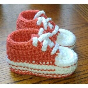 shoes Newborn new Baby Leia Allen Booties infant Hand Made crochet warm Kicks